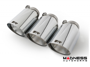 Honda Civic Performance Exhaust - Remus - 102mm Angled Stamped - Chrome - 2023+